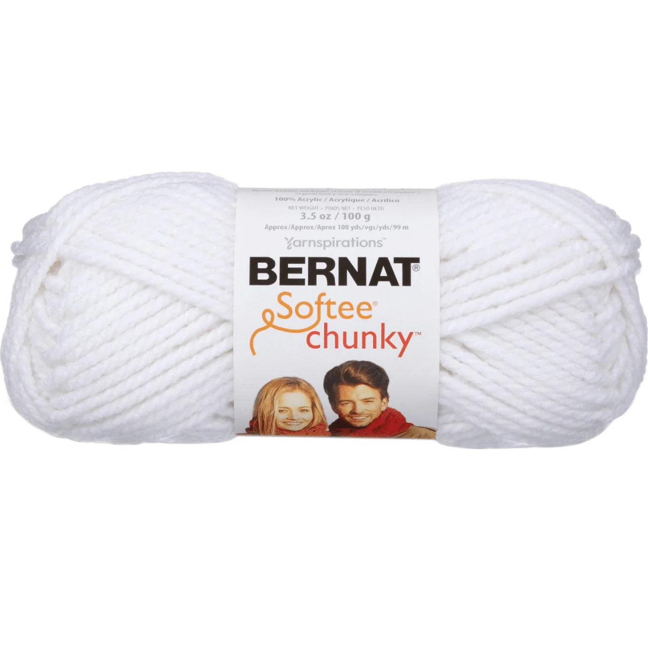 Artisan Bernat Softee Chunky Yarn – White Stylish