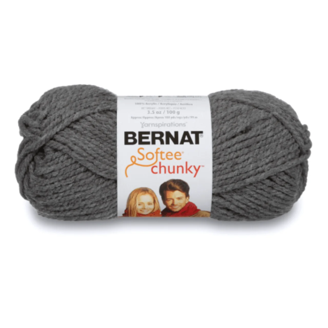 Modern Bernat Softee Chunky Yarn – True Grey Carefully Designed