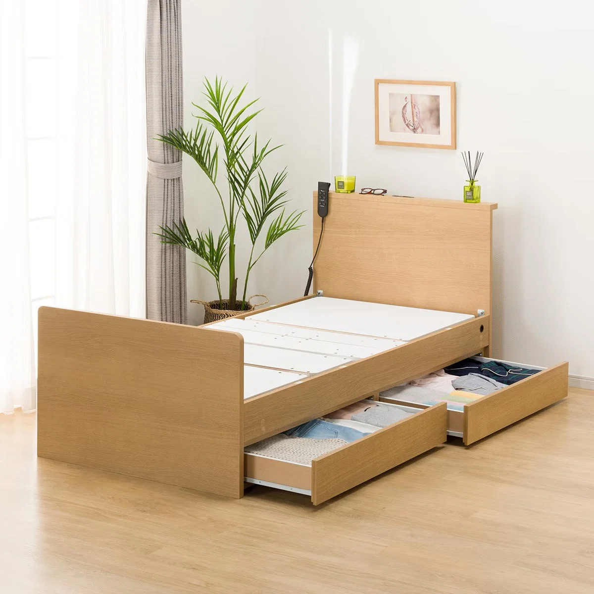 Convenient ADJUSTABLE BED NS002 S DR LBR3 Casual