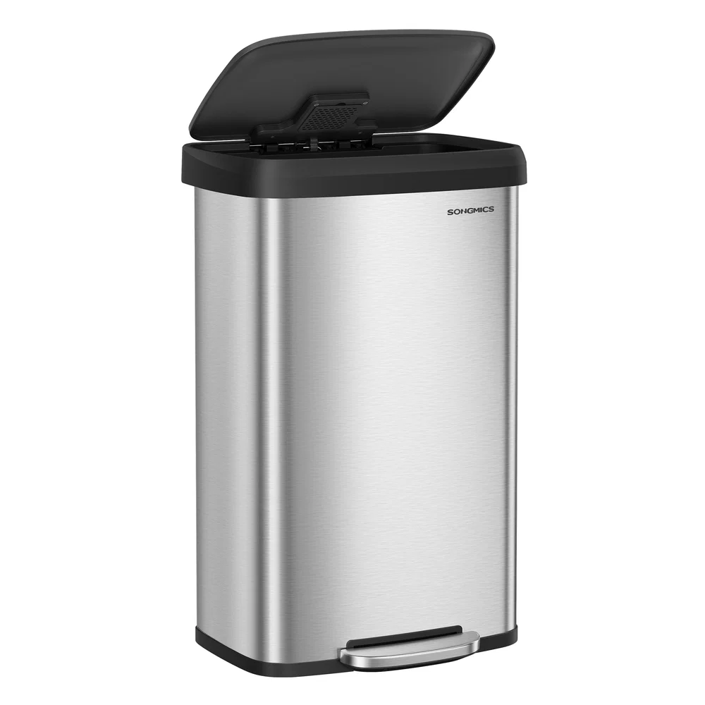 Environmentally Friendly SONGMICS 21 Gallon 80 L Stainless Steel Garbage Can First-Class