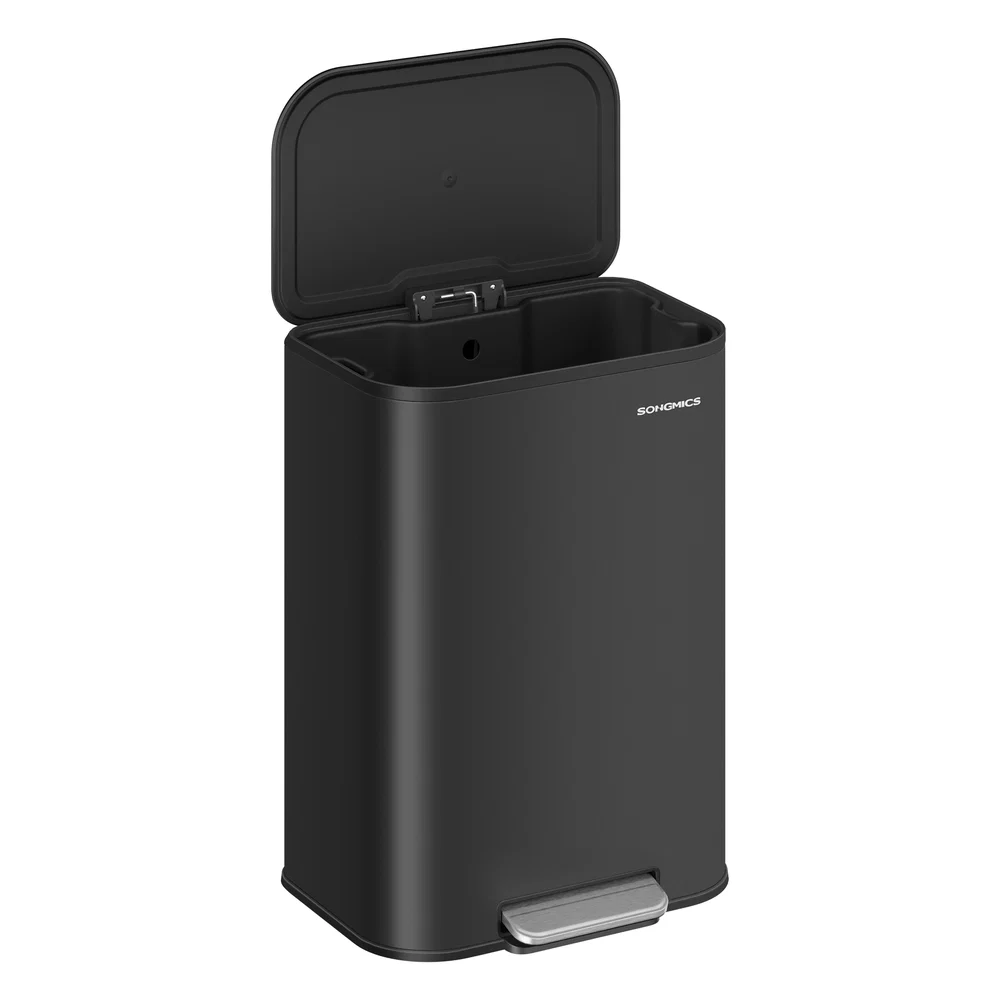 Clean SONGMICS 13-Gallon 50 L Trash Can Can with Lid Trendy