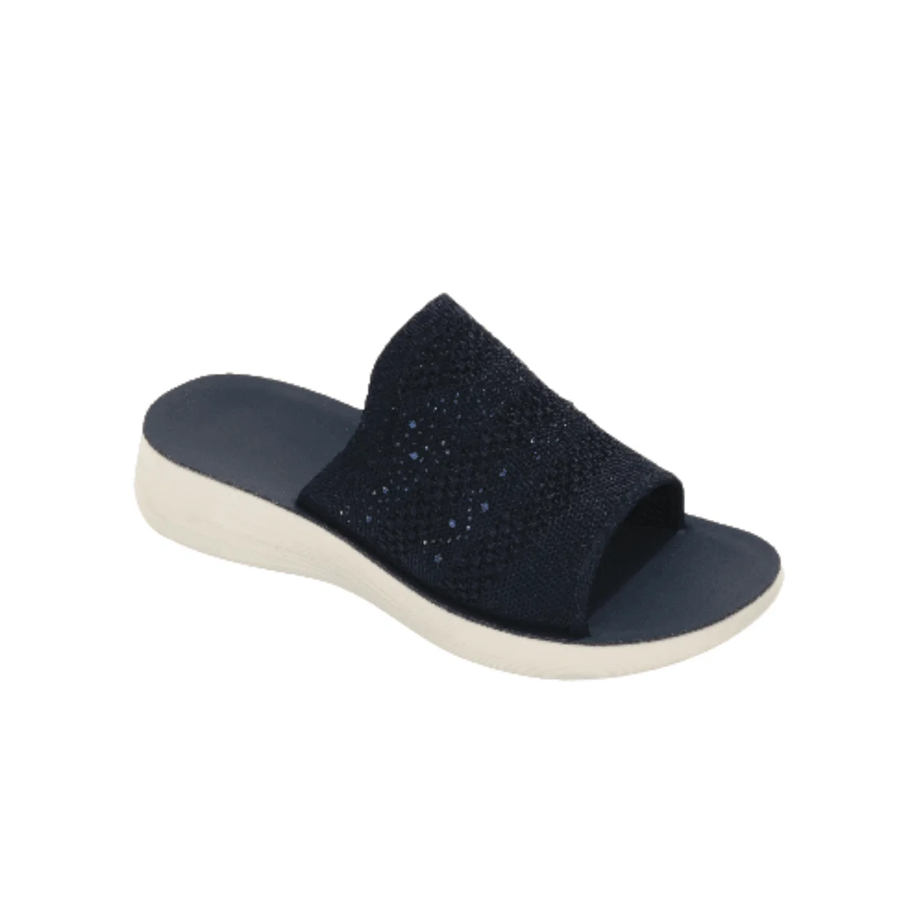 Advanced Glitter Knit Slide Sandals Superior