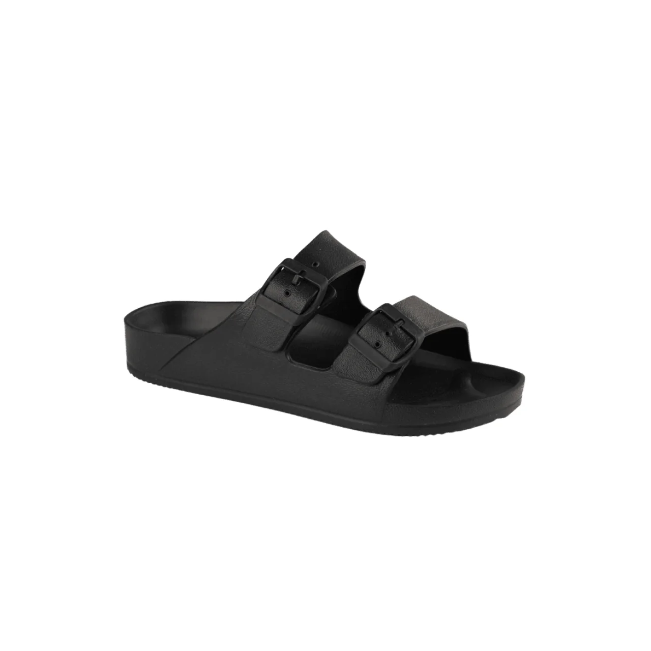 Smart Double Buckle Slide Sandals Authentic