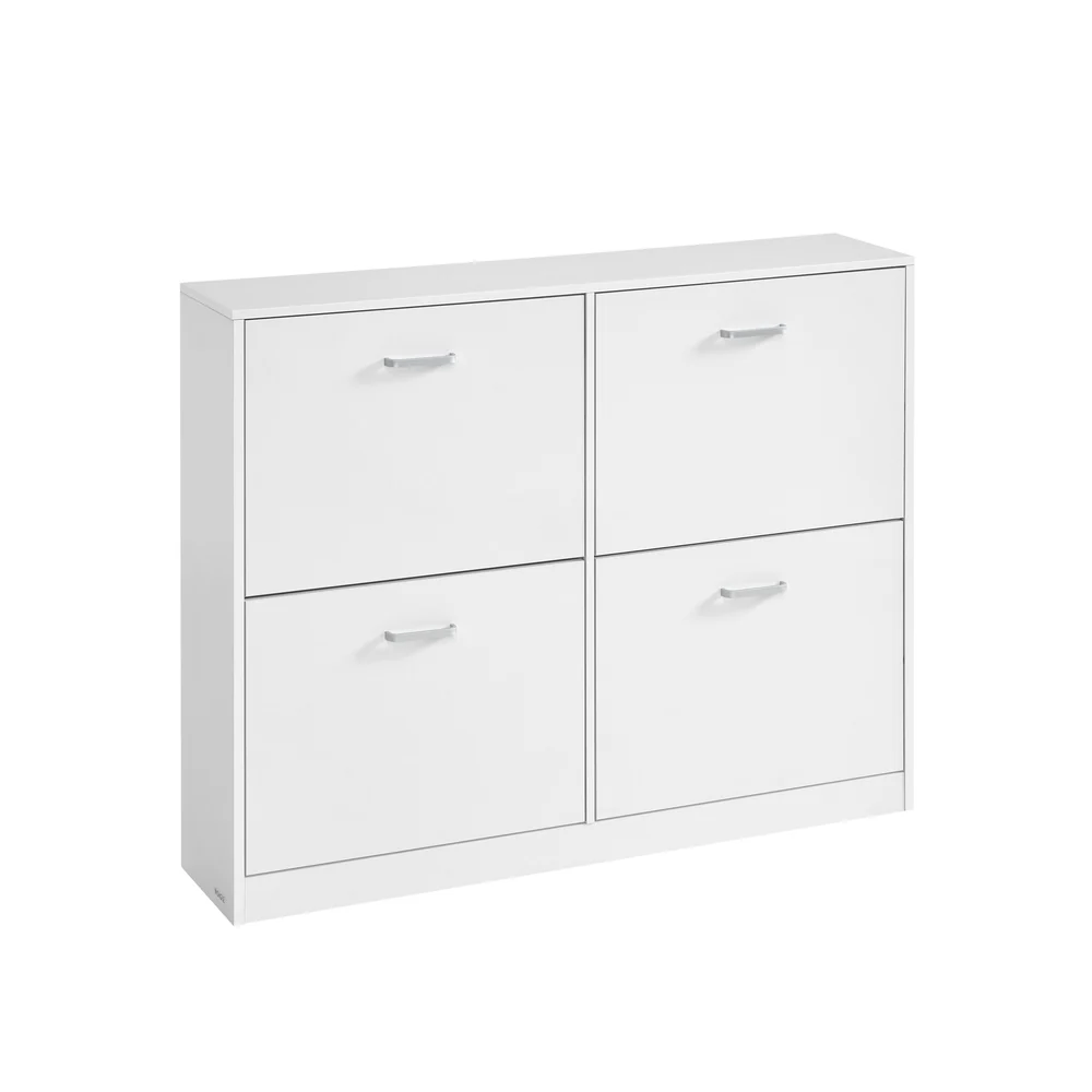 Practical VASAGLE Kailyn Collection – Shoe Cabinet with 4 Flip Doors Easy-to-Use