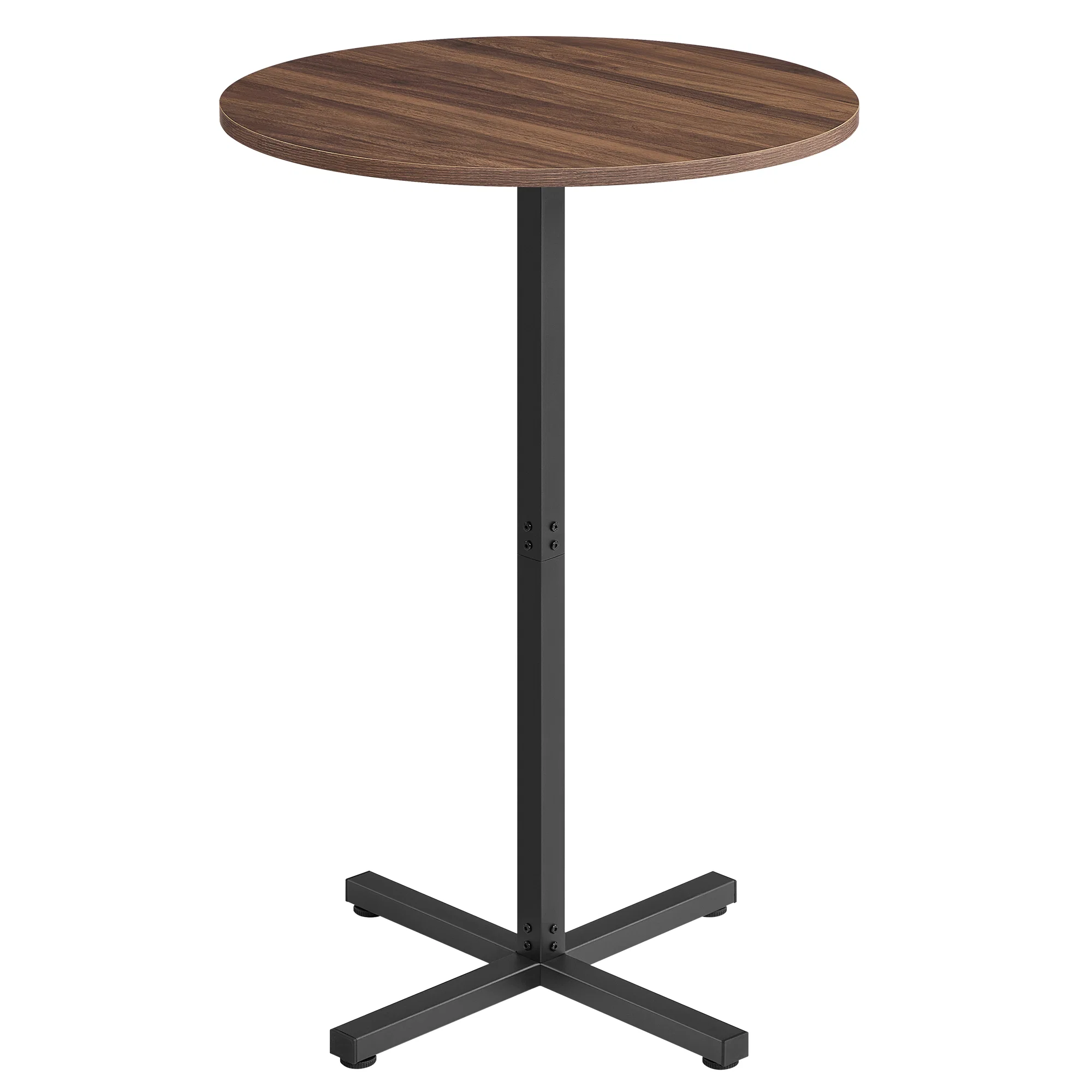 High-Grade VASAGLE VASAGLE Bar Table High Top Pub Table with Metal Frame and Cross Base for 2-3 People Modern Easy to Assemble Sustainable