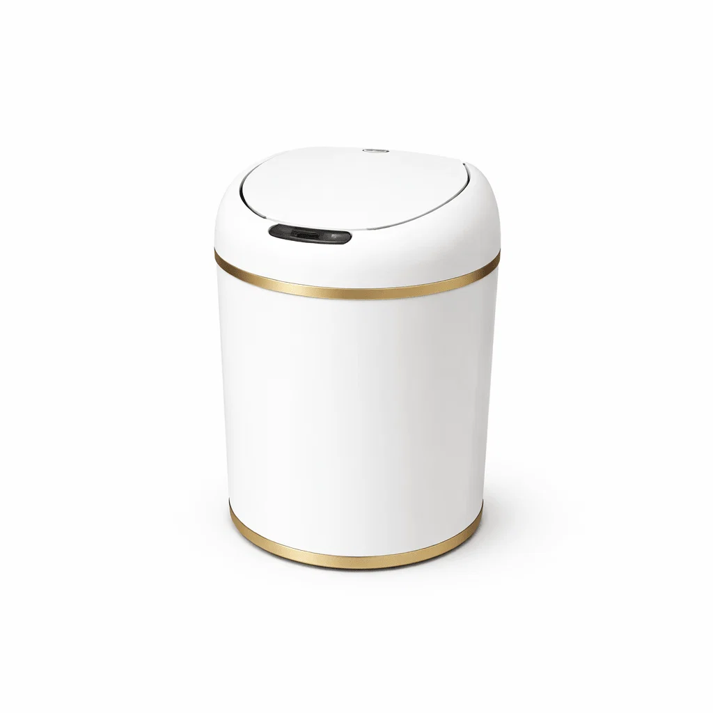 Original 9L Motion Sensor Trash Can – White Touchless Waste Bin Innovative