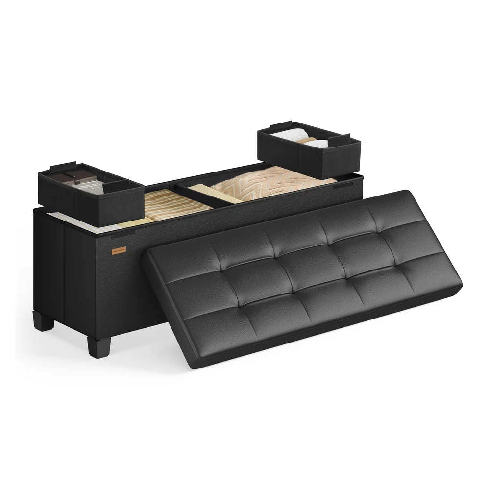 Exclusive SONGMICS Storage Ottoman with Legs 30 Gal. 112 L Fine Crafted