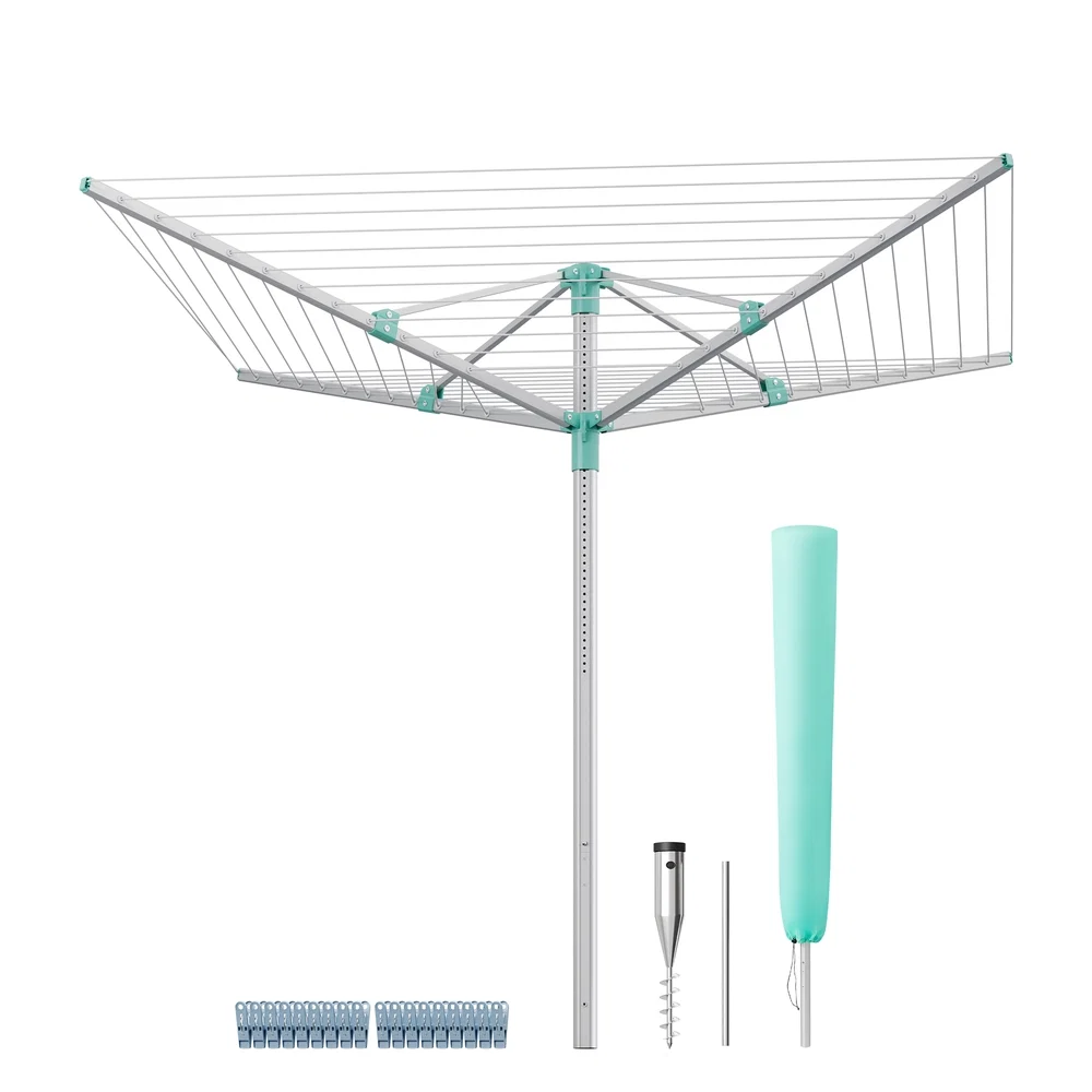 Responsible SONGMICS Retractable Outdoor Drying Rack High-Grade