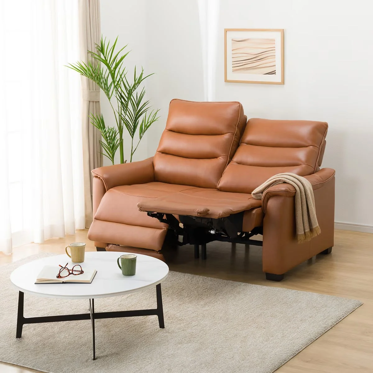 Efficient 2P ELECTRIC SOFA N-BELIEVA 3 TK-LEATHER BR Outstanding
