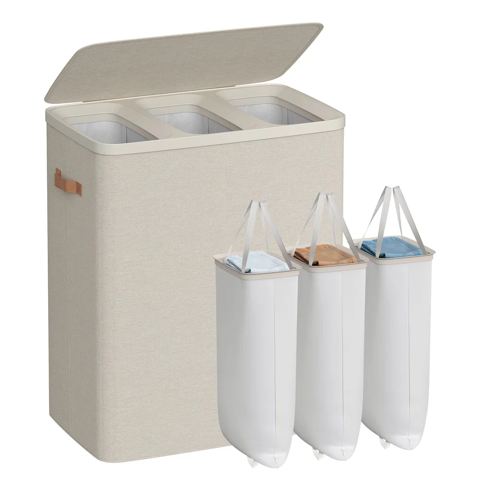 Effective SONGMICS Large laundry hamper with lid and handles Reusable