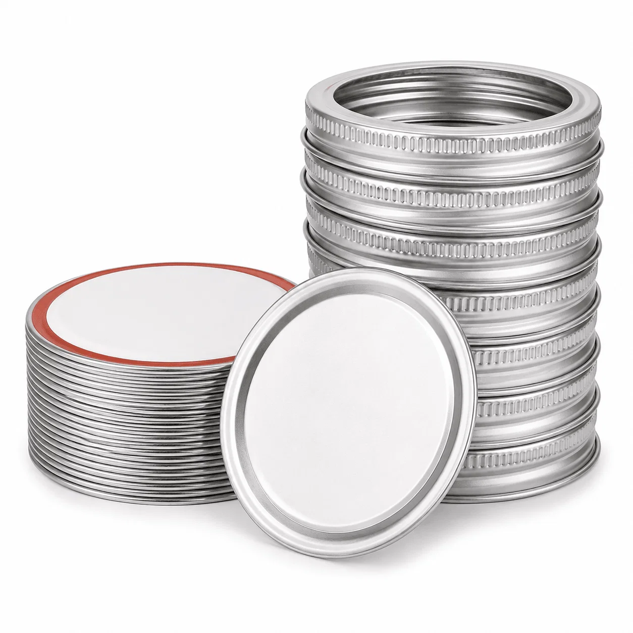 Powerful Jar Lids with Disc and Ring – Pack of 12 Traditional
