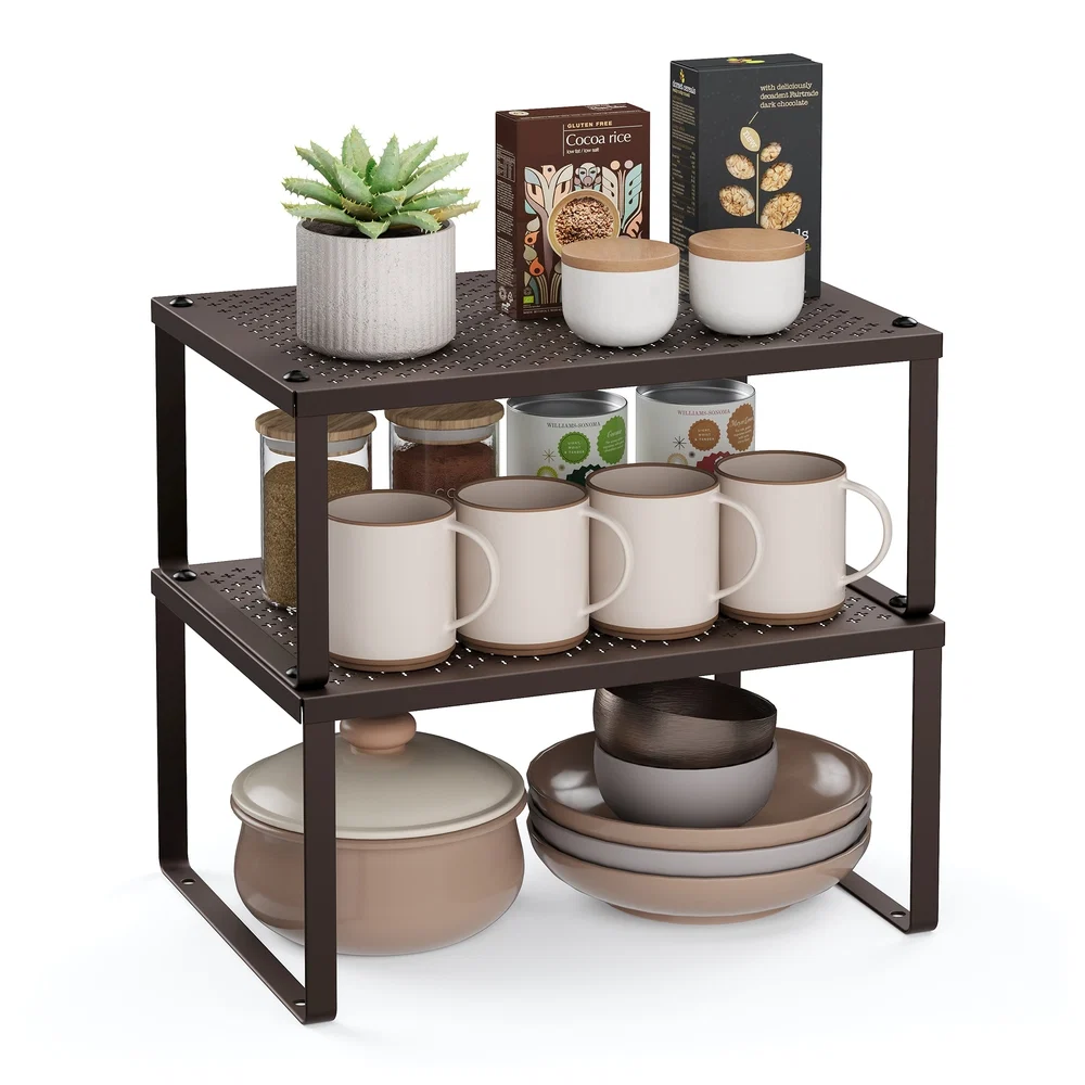 Exclusive SONGMICS SONGMICS Spice Racks Cabinet Shelf Organizers Shelf Organizers Countertop Organizers Natural