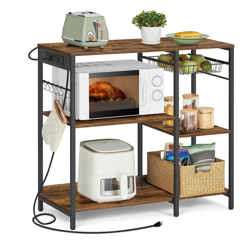 Trusted VASAGLE Baker’s Rack with Charging Station Selected