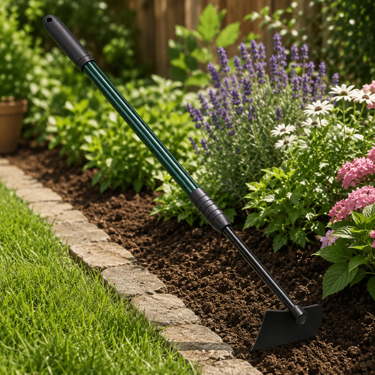 Refined Telescopic Garden Hoe – Adjustable Single-Purpose Cultivating Tool Fashionable
