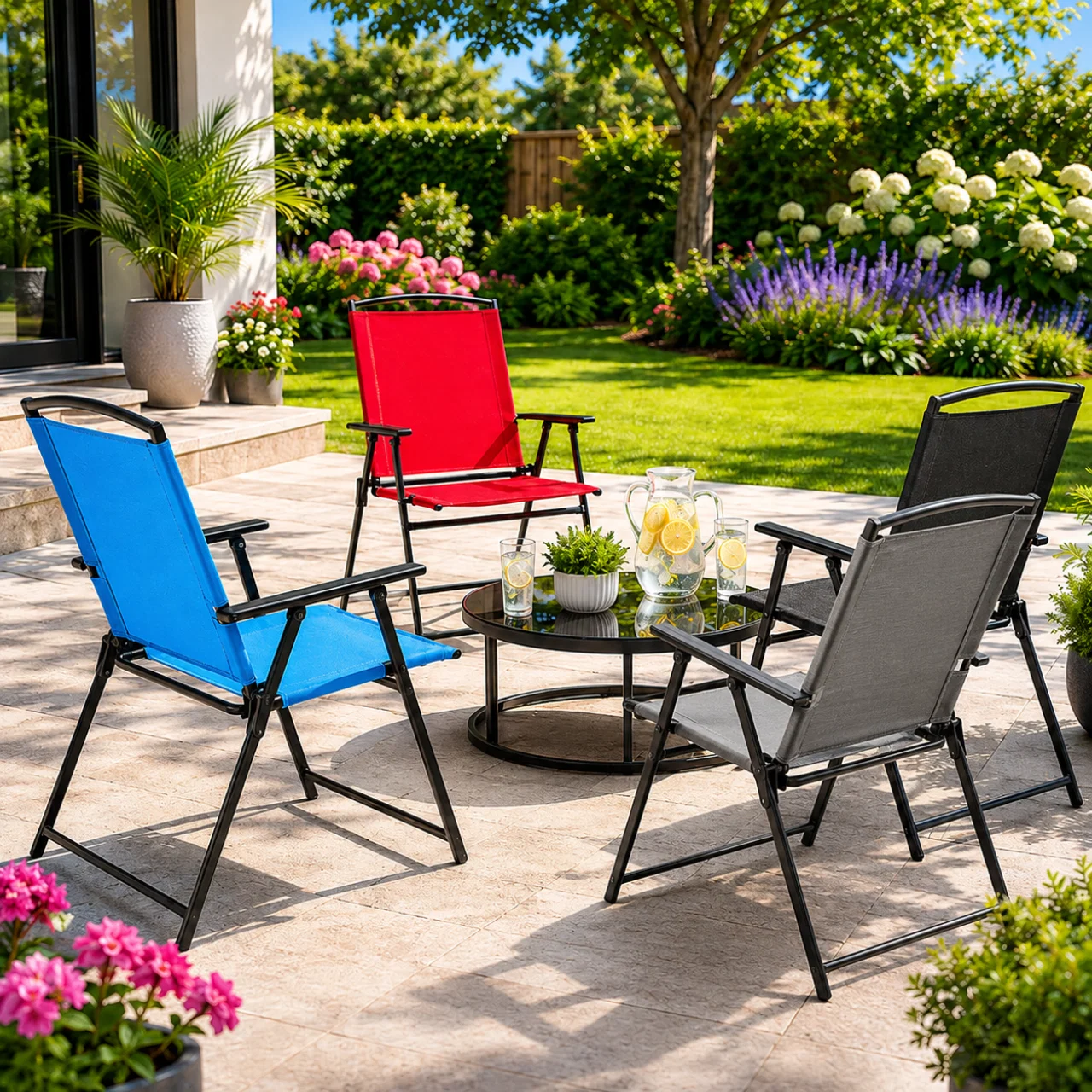 Safe Folding Steel Chair High-Quality