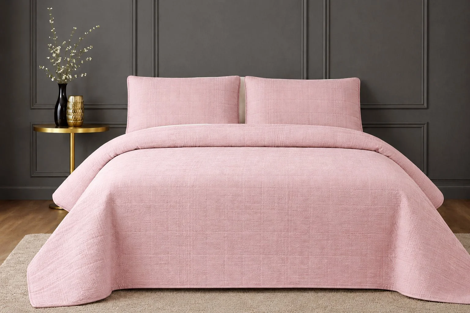 Verified PETAL – 3-Piece Satin Quilt Set Official