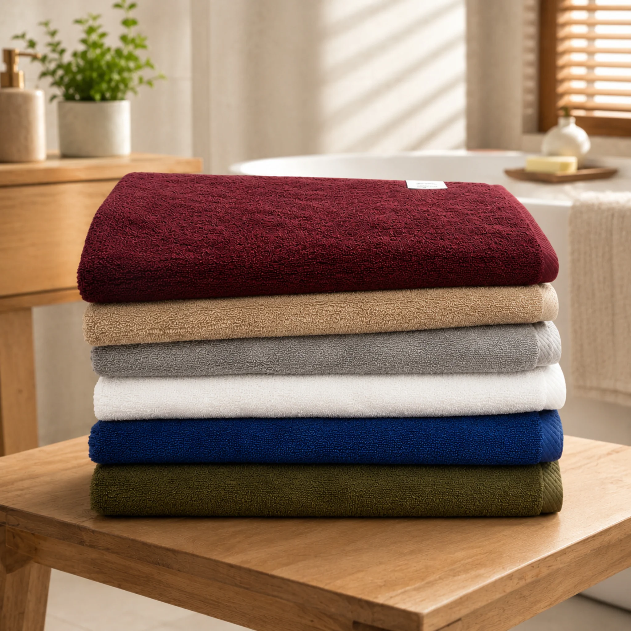 Verified Cotton Bath Sheet 35 x 70 in – Solid Color Oversized Towel High-Performance
