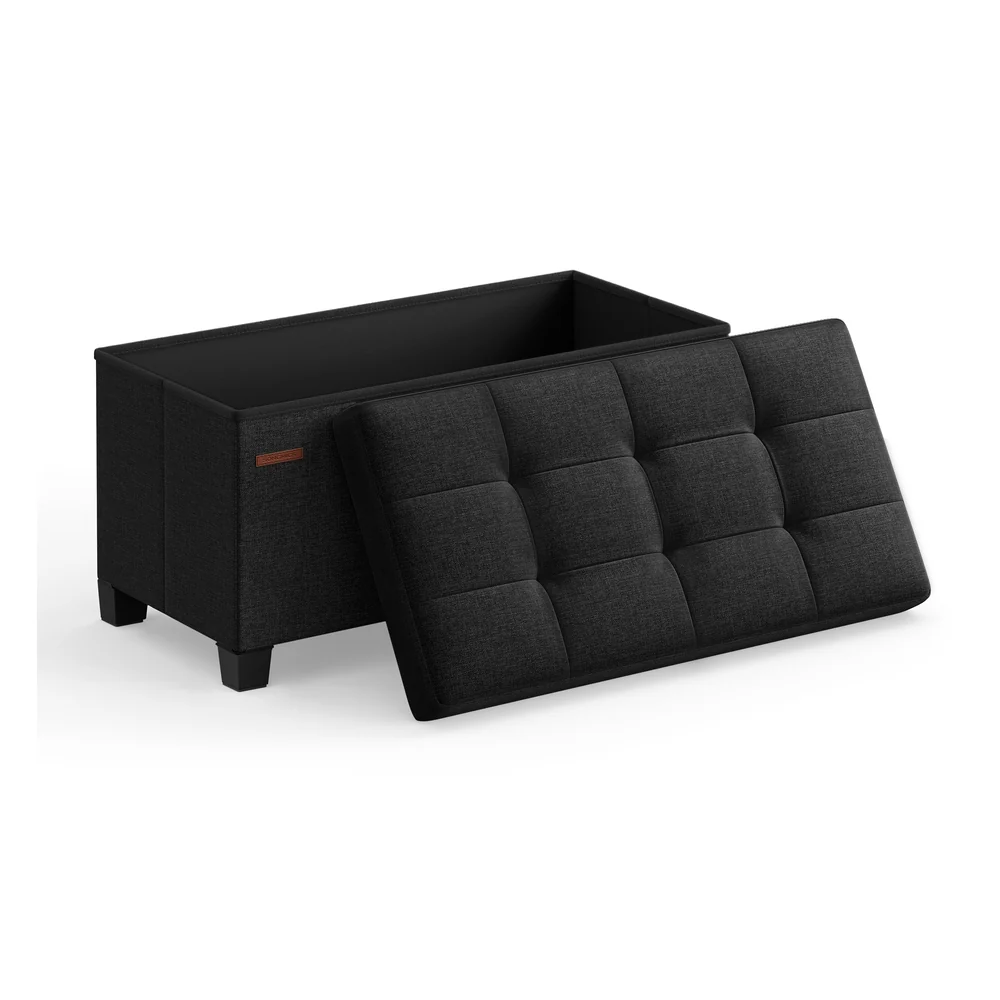 Functional SONGMICS SONGMICS Storage Ottoman Bedroom Bench with Storage Foot Stool Solid