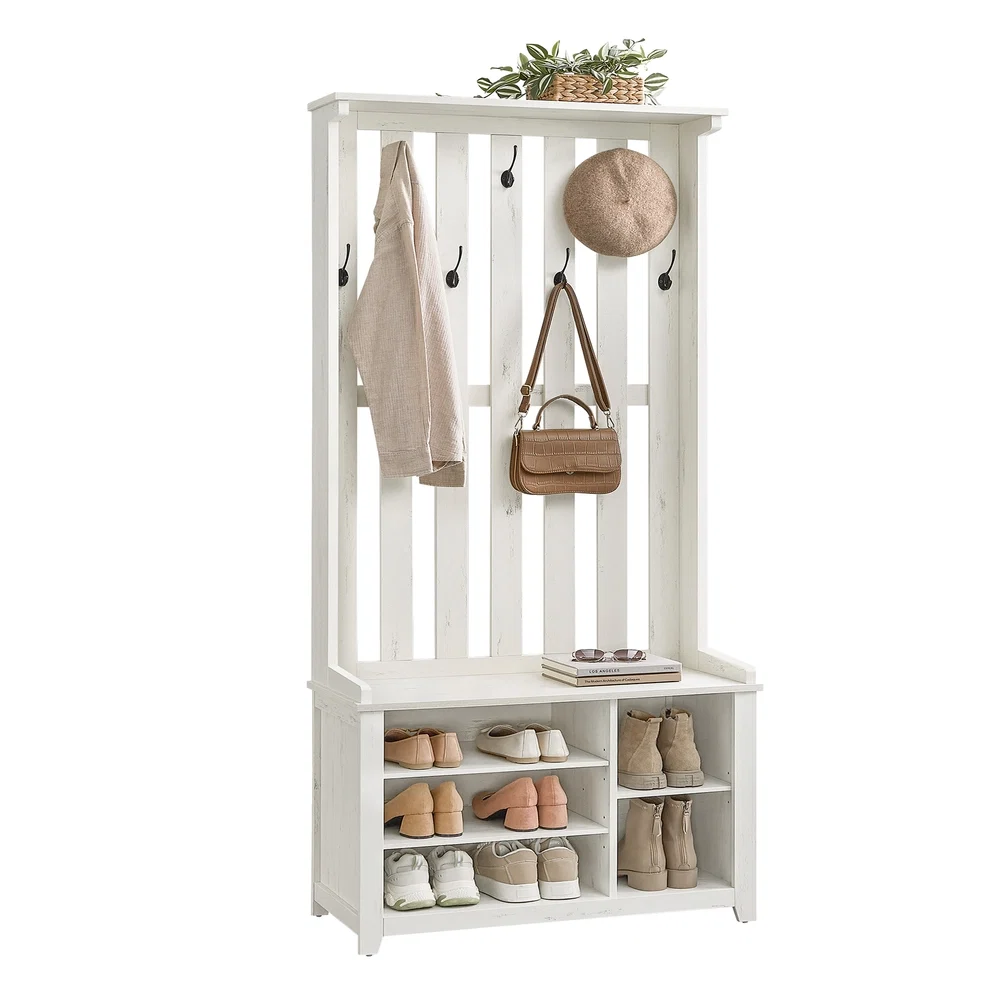 Crafted VASAGLE Helan Collection – Hall Tree with Bench and Shoe Storage Artisan