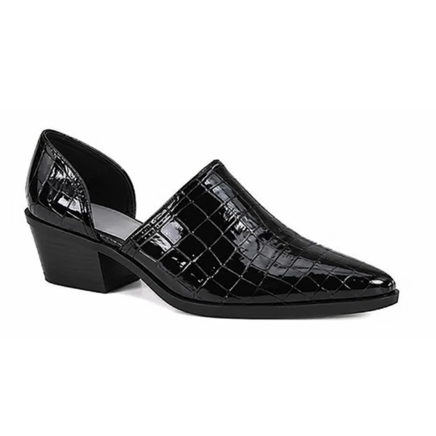 Refined Women’s Croc-Embossed Slingback Loafers Smooth
