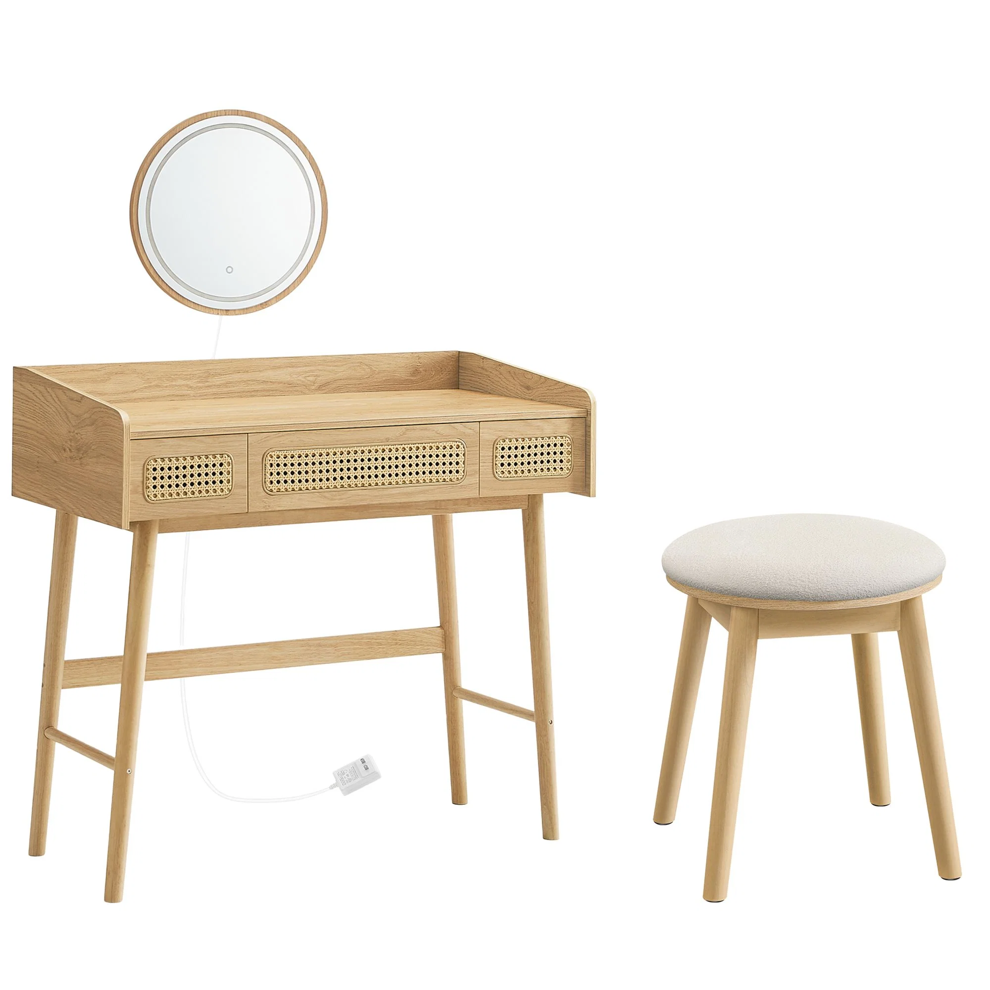 Trendy SONGMICS HOME SONGMICS HOME Vanity Table Set Makeup Stool Dressing Table Selected