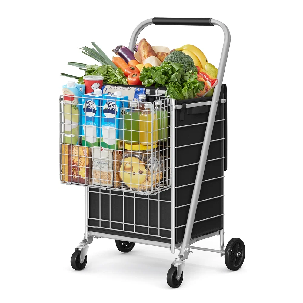 High-End SONGMICS Foldable Shopping Cart First-Class
