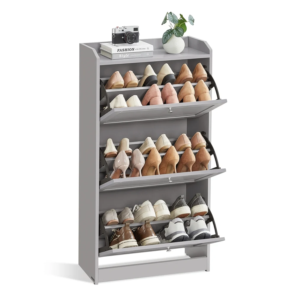 Elite VASAGLE Shoe Cabinet with 3 Flip Drawers Exclusive