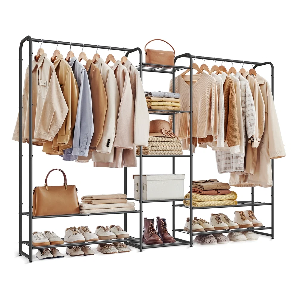 Functional SONGMICS 72 Inch Large Portable Closet with Shelves Versatile