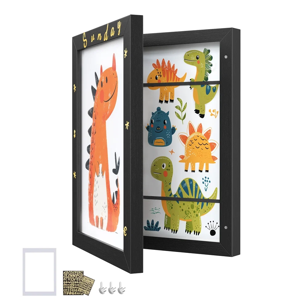 Refined SONGMICS SONGMICS Kids Artwork Frame Changeable A4 8.5×11 Art Picture Frame Display for Room Decor Detailed