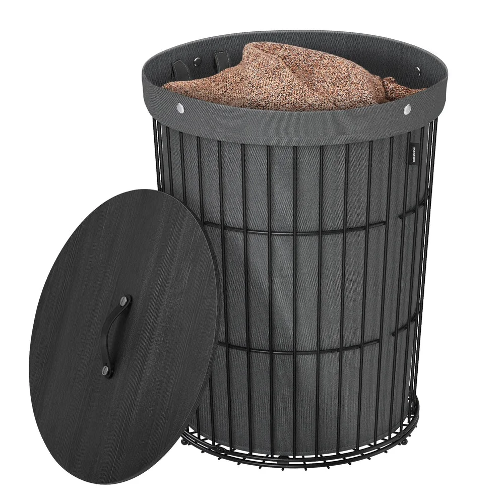 Lightweight SONGMICS Round Laundry Basket 25 Gallons 95 L Prestigious