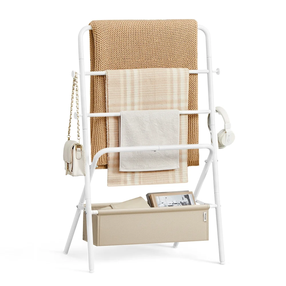 Trendy VASAGLE Foldable Blanket Holder Next-Generation