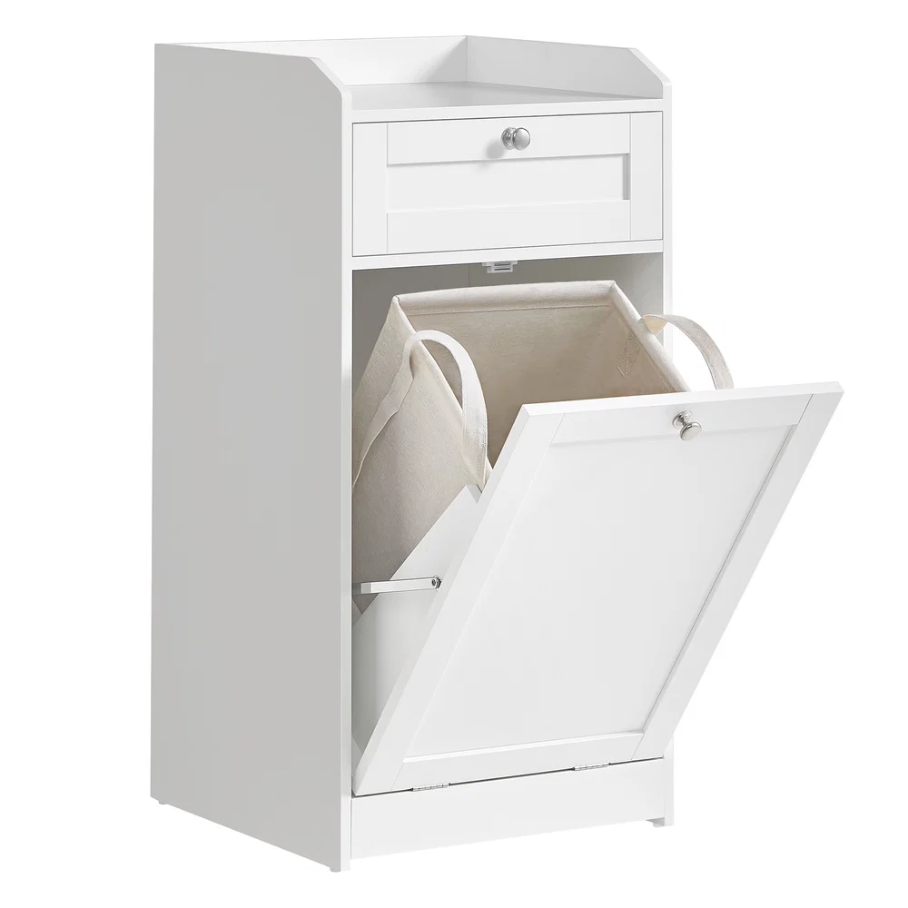 Original VASAGLE Bathroom Laundry Cabinet with Basket Specialty
