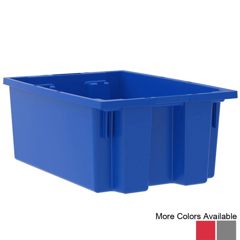 Expertly Made Akro Nest and Stack Totes 6 Pack – 19-1 2 quot d x 13-1 2 quot w x 8 quot h Dependable