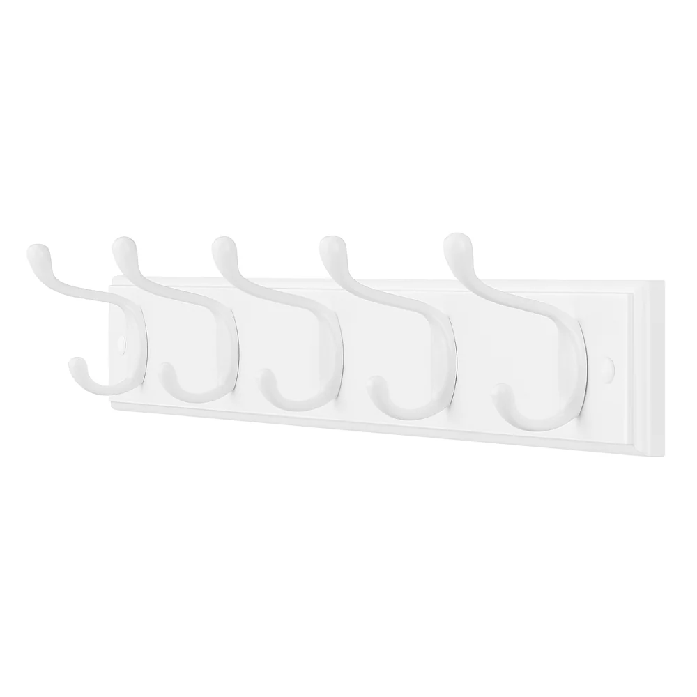 Secure SONGMICS Wall-Mounted Coat Rack with 5 Double Metal Hooks Outstanding