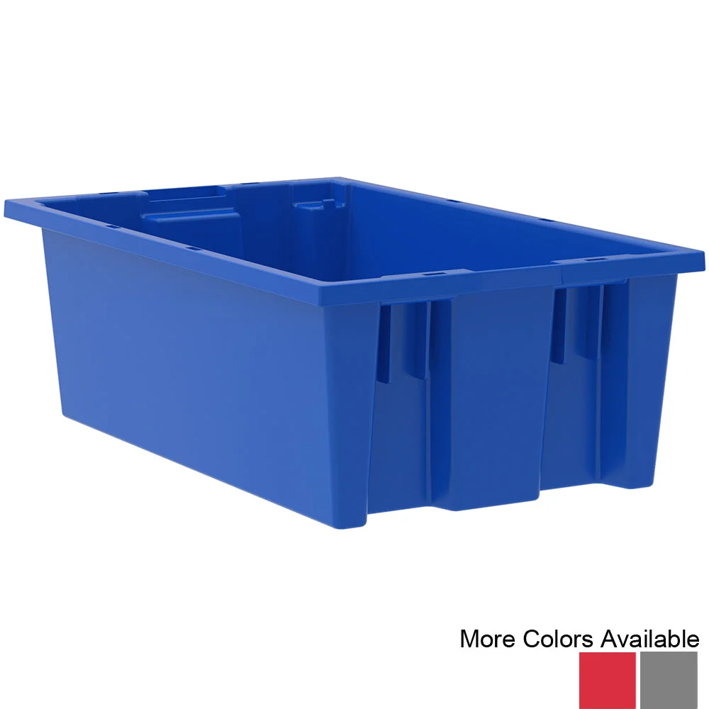 First-Class Akro Nest and Stack Totes 6 Pack – 18 quot d x 11 quot w x 6 quot h Powerful