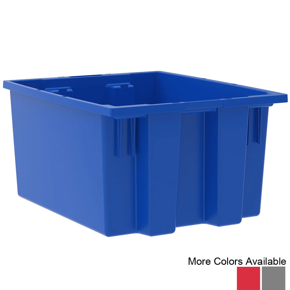 Sustainable Akro Nest and Stack Totes 6 Pack – 19-1 2 quot d x 15-1 2 quot w x 10 quot h Green