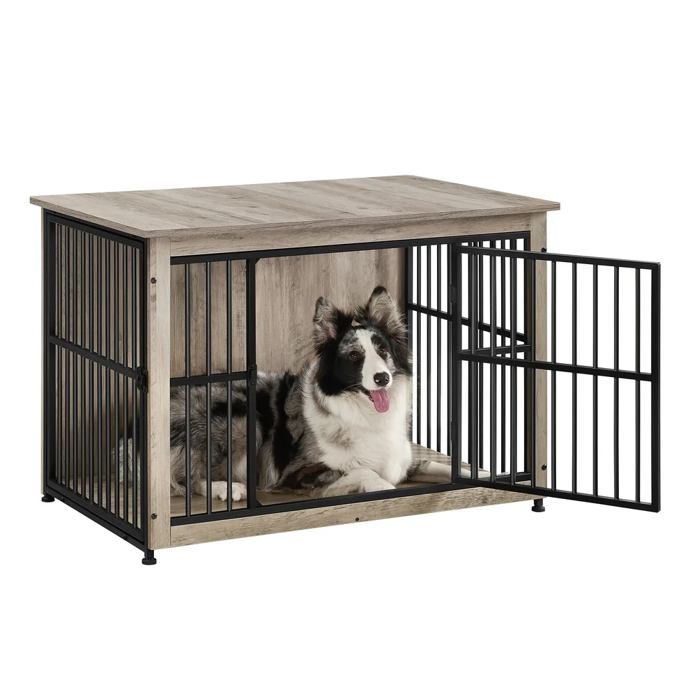 Green Feandrea Heavy-Duty Dog Crate Furniture Advanced