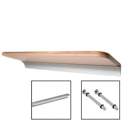 Healthy 8 quot d x 24 quot w Standard Beech Shelf Long-Lasting