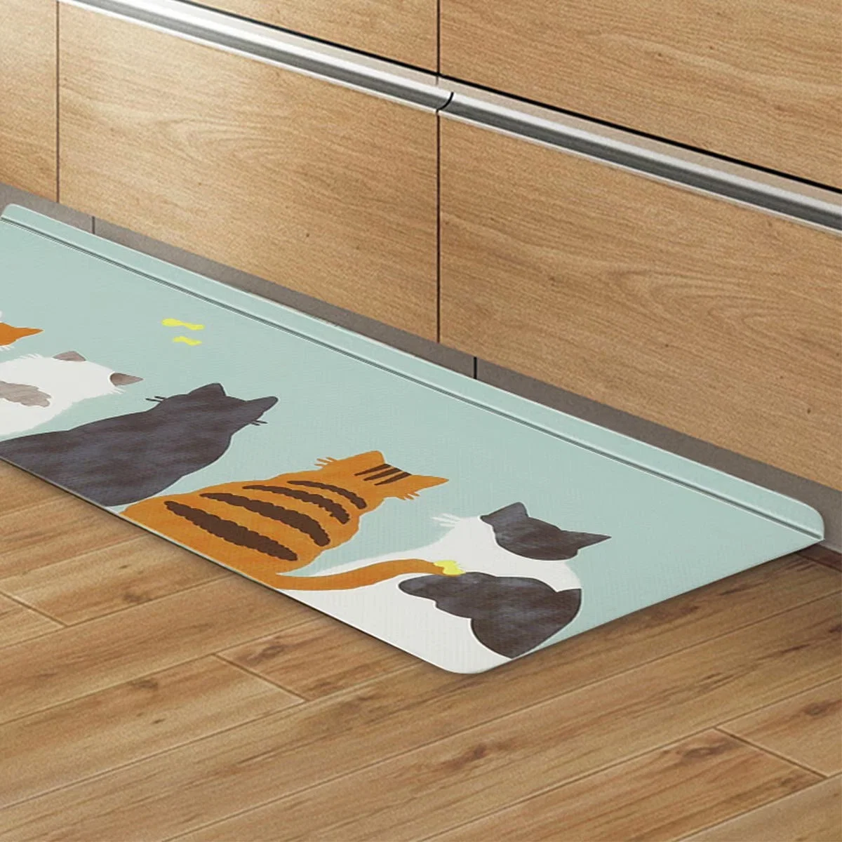 Functional PVC FLOORMAT CAT PATTERN 50X180 JQ33 Carefully Designed