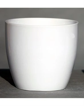 Premium LILY CACHE POT 6.5 quot GLOSSY WHITE Verified