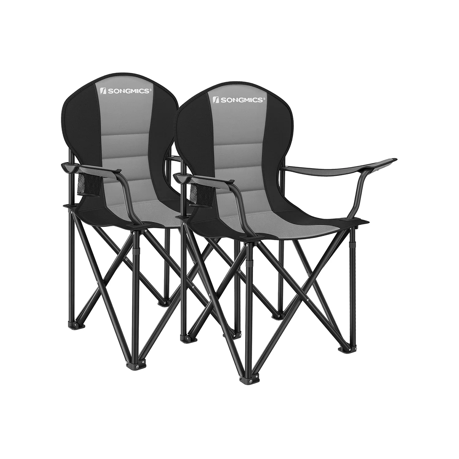 Practical SONGMICS Folding Camping Chair Max. Capacity 551 lb Official