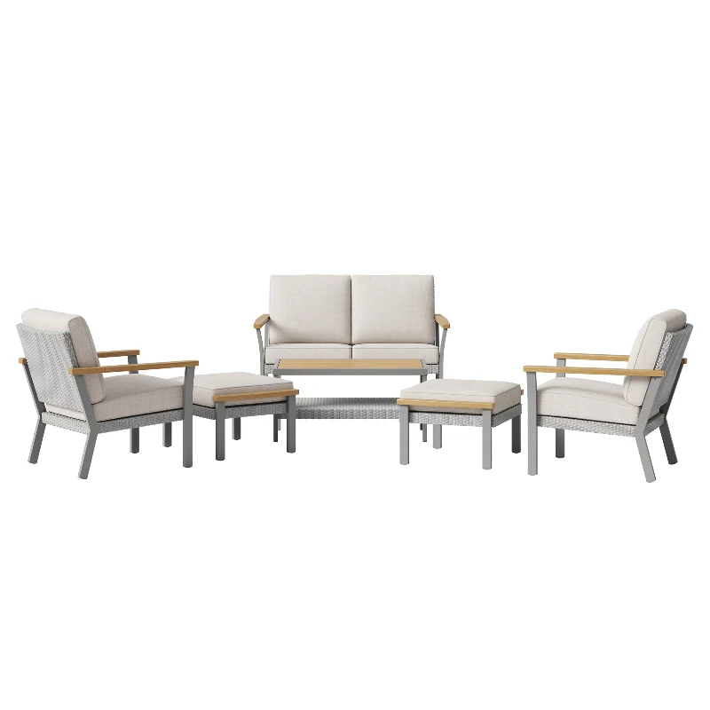 Superior SONGMICS Sencillo Collection – 6 Piece Patio Furniture Set Long-Lasting