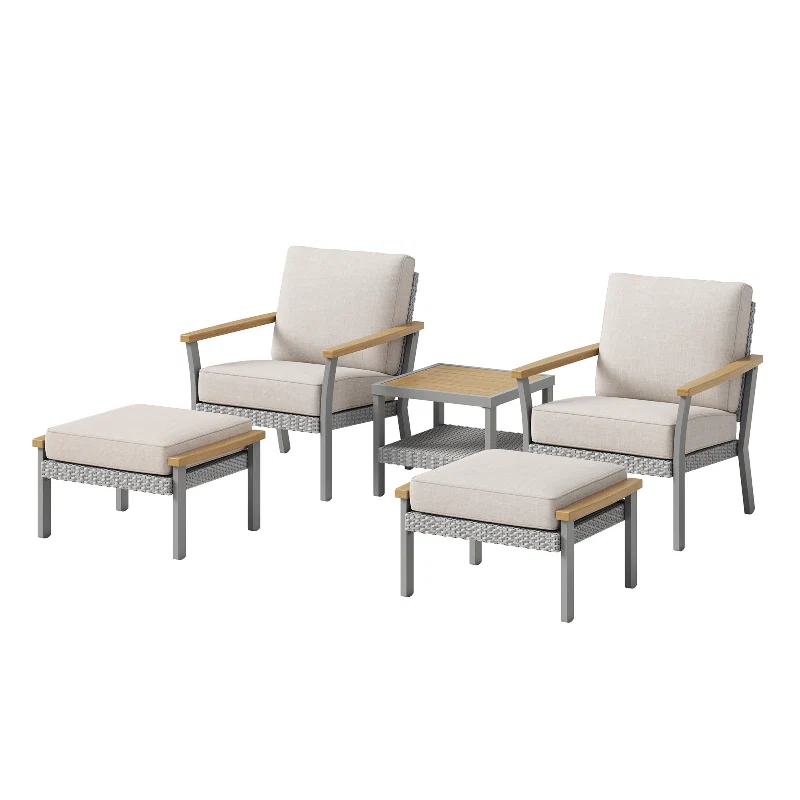 Soft SONGMICS Sencillo Collection – 5 Piece Patio Furniture Set Traditional