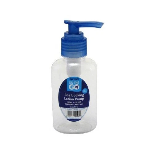 Recyclable 3OZ LOCKING LOTION BOTTLE ASSTD Genuine