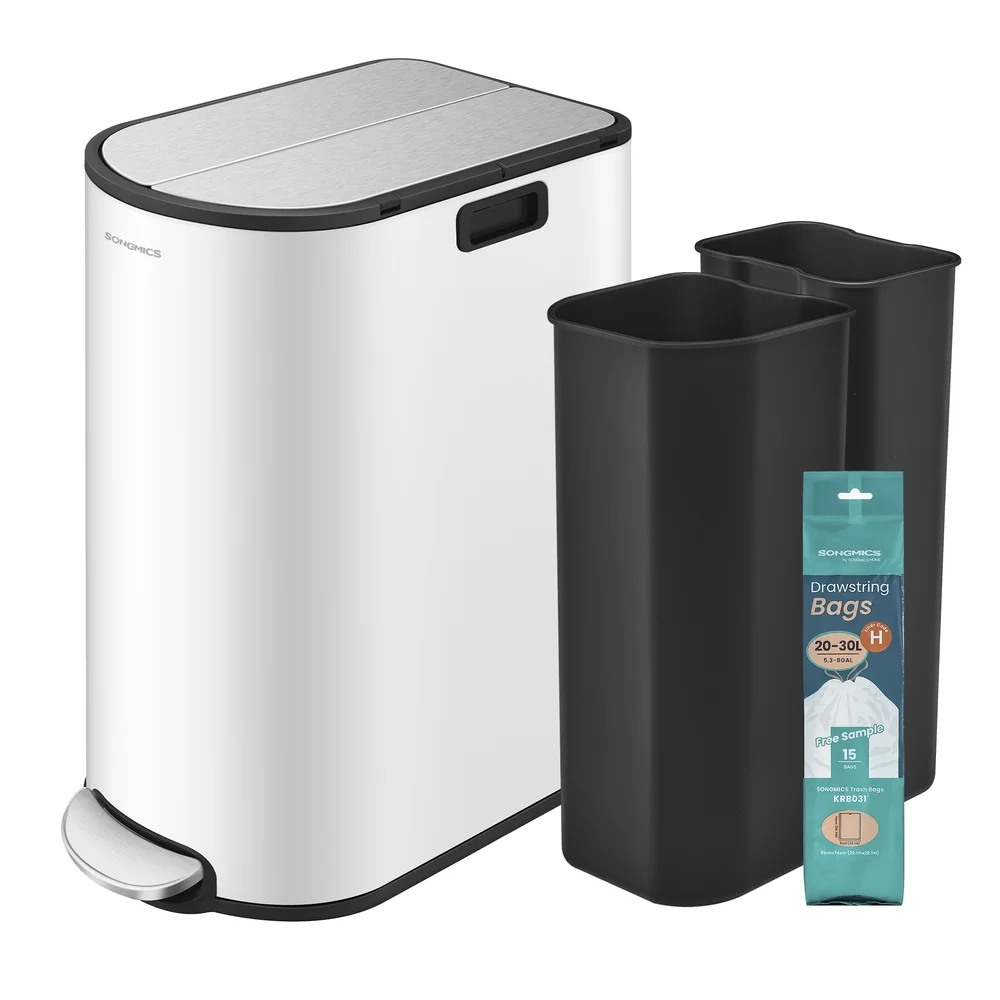 Advanced SONGMICS Garbage Can with Wing Lids Organic