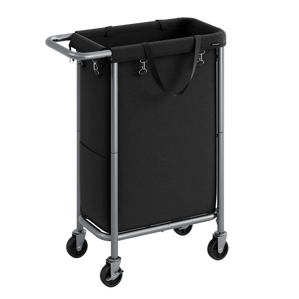 Comfortable SONGMICS Laundry Basket with Wheels with Removable Liner and Handle Healthy