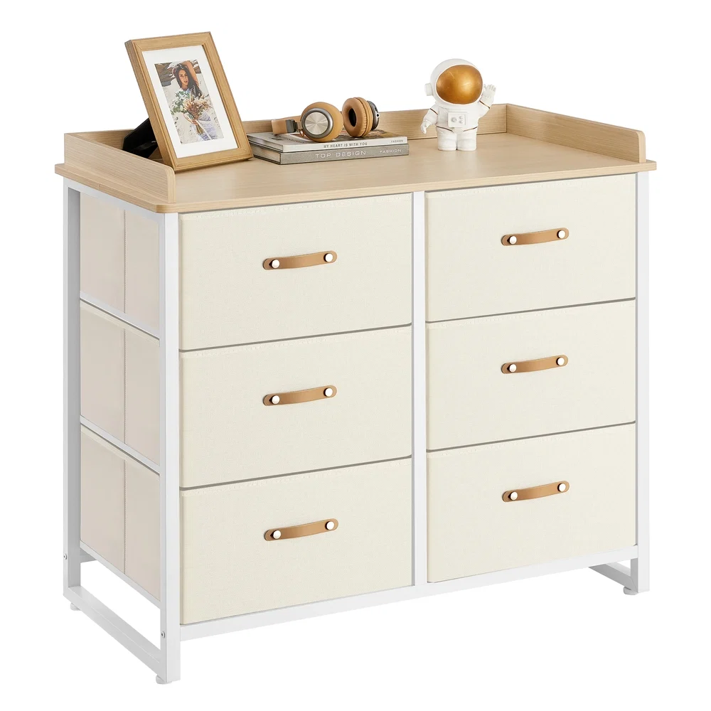 Next-Generation SONGMICS Water-Resistant Kids Dresser with 6 Drawers Solid