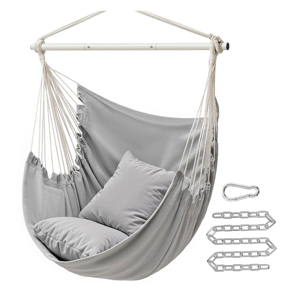 Durable SONGMICS Hammock Chair with 2 Cushions High-Grade