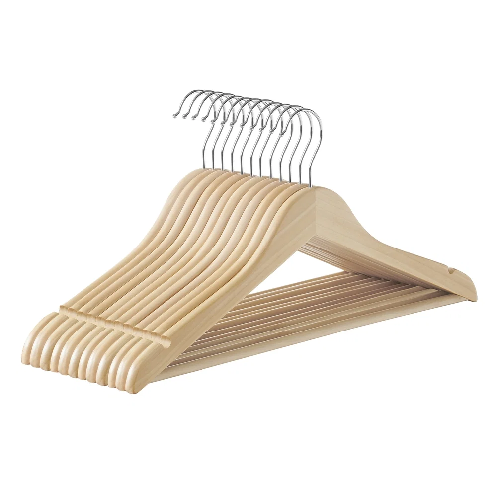 Reliable SONGMICS Wooden Hangers for Jackets Shirts Coats Reusable