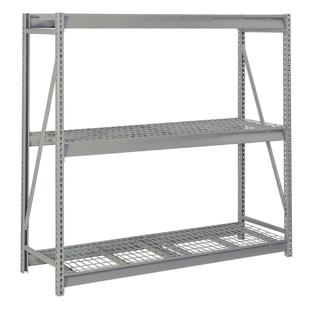 Modern 72 quot w x 72 quot h Bulk Storage Racks with Wire Decking Verified
